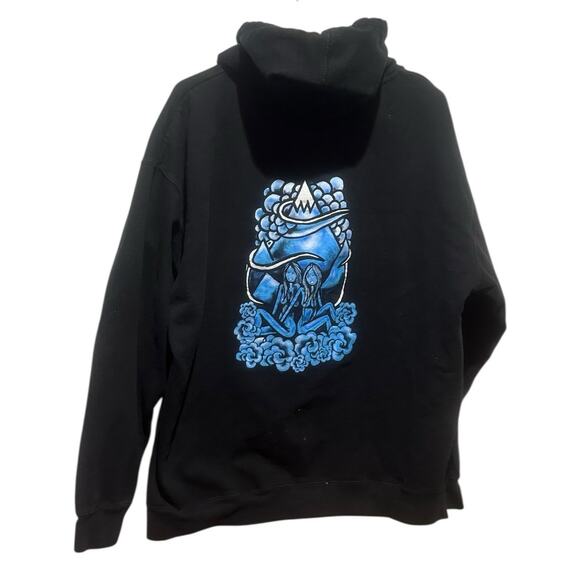 Lib Tech Jamie Lynn Art Zip Hoodie Black 2018 Full Zip Snowboard Size XL Used - Picture 2 of 5